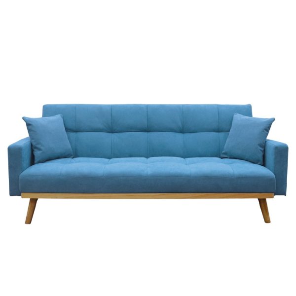 sofá cama azul