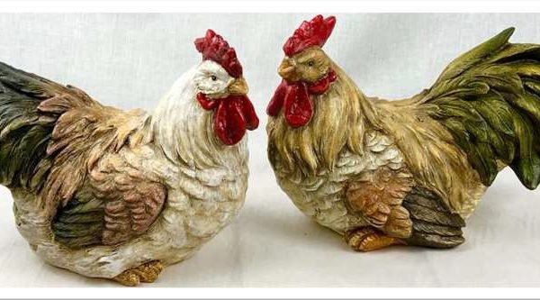 galinhas decorativas
