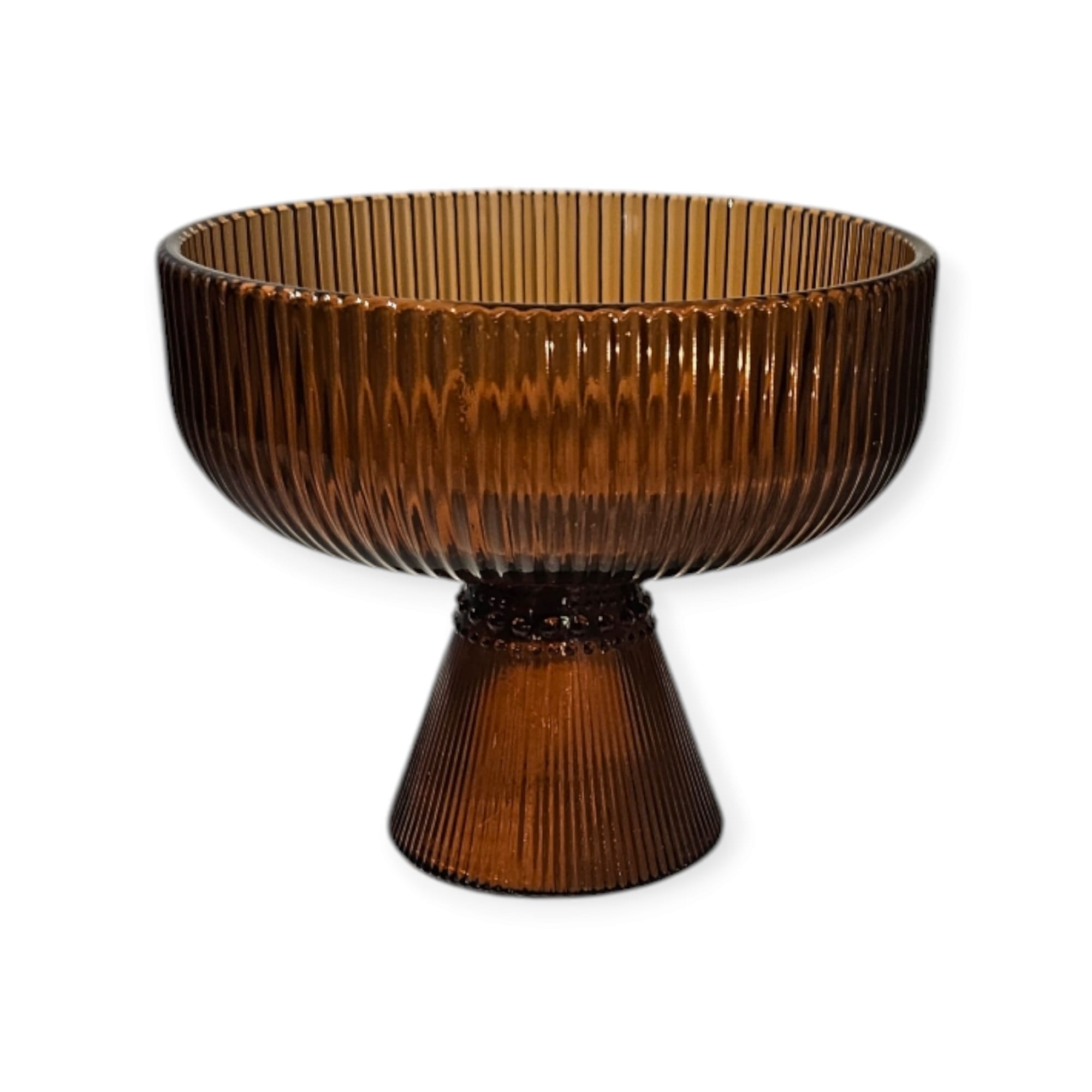 Taça de Sobremesa Âmbar – detalhe do design Taça de sobremesa âmbar decoração de interiores 7eva Design detalhe